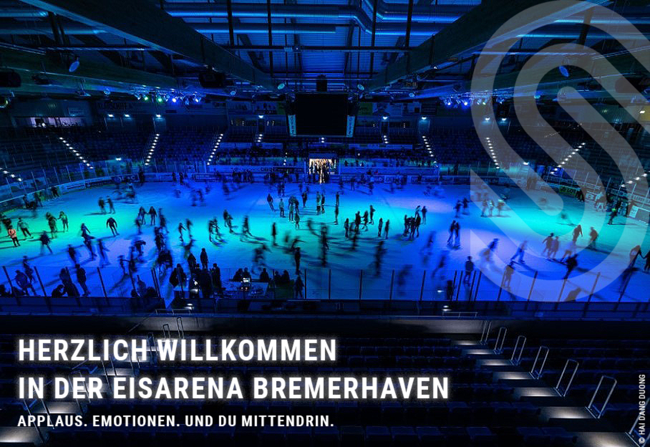 Eislaufen in der Eisarena